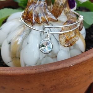 Alex and Ani birth stone bracelet - April